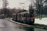 Postkort: Amsterdam sporvognslinje 10 med motorvogn 919 på Wetering-circuit (1979)