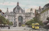 Postkort: Anvers - Gare centrale de L'Avenue de Keyzer (1920)