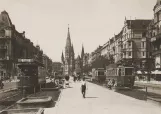 Postkort: Berlin sporvognslinje 92  i krydset Tauentzienstraße/Nürnberger Straße (1930)