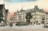 Postkort: Braunschweig på Freiederich-Wilhelm-Platz (1898)