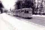 Postkort: Bremen sporvognslinje 15 med motorvogn 825 nær Am Stern (1960-1969)