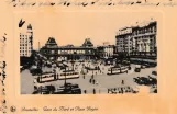 Postkort: Bruxelles Gade du Nord et Place Rogier (1920-1929)