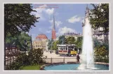 Postkort: Chemnitz nær Theaterplatz (1899)