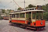 Postkort: Crich motorvogn 765 på Crich Tramway Village (1970)