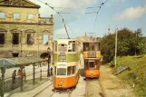 Postkort: Crich museumslinje med dobbeltdækker-motorvogn 1100 ved Town End Terminus (1970)