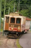 Postkort: Douglas, Isle of Man Manx Electric Railway med motorvogn 22 nær Laxey (1993)