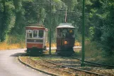 Postkort: Douglas, Isle of Man Manx Electric Railway med motorvogn 40 nær Groudle Glen (2003)