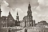 Postkort: Dresden foran Katholische Hofkirche (1939)