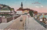 Postkort: Dresden Ital. Dörfchen am Bellevue (1917)