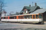 Postkort: Frankfurt am Main ledvogn 720 ved Verkehrsmuseum (1990)