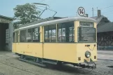 Postkort: Frankfurt am Main motorvogn 580 foran Verkehrsmuseum (1985)