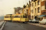 Postkort: Gent sporvognslinje T2 med motorvogn 317 på Brusselse Steenweg (1972)