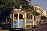 Postkort: Gøteborg 12 (Lisebergslinjen) med motorvogn 133 på Kungsportsavenyen (1985)