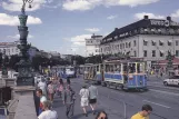 Postkort: Gøteborg 12 (Lisebergslinjen) med motorvogn 43 på Kungsportsplatsen (2000)