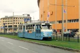 Postkort: Gøteborg ekstralinje 14 med motorvogn 753 "Ester Mosesson" på Skånegatan (2003)