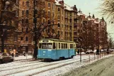 Postkort: Gøteborg motorvogn 211 på Linnégatan (1978)