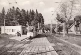 Postkort: Gotha regionallinje 4 Thüringerwaldbahn med ledvogn 212 ved Tabarz (1969)