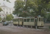 Postkort: Haag regionallinje 3 med motorvogn 164 nær Gravenstraat (1979)