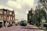 Postkort: Haarlem regionallinje G  nær Armsterdamse Poort (1957)