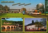 Postkort: Heidelberg sporvognslinje 24  foran HD Hauptbahnhof (2000)