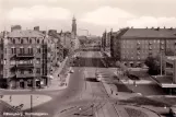 Postkort: Helsingborg på Drottninggatan (1960)