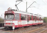 Postkort: Krefeld ekstraregionallinje U76 med ledvogn 3036 ved Fischeln (1979)