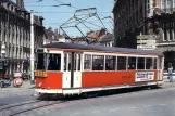 Postkort: Lille sporvognslinje T med motorvogn 503 ved Lille Terminus du Théatre (1980)