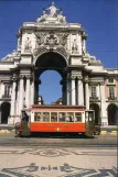 Postkort: Lissabon Colinas Tour med motorvogn 2 på Praça do Cormércio (1998)