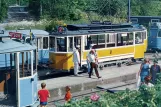 Postkort: Malmköping museumslinje med motorvogn 186 ved Malmköping (1980)