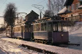 Postkort: Malmköping museumslinje med motorvogn 21 ved Malmköping (1981)