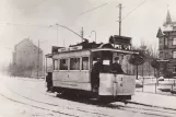 Postkort: Mühlhausen Oberstadtlinie med motorvogn 9 nær Bahnhof (1905)