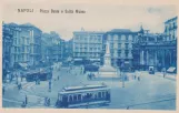 Postkort: NAPOLI - Piazza Dante e Salita Museo (1928)
