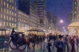 Postkort: R 1004 New York. Broadway (1915)
