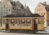 Postkort: Regensburg motorvogn 28 på Arnulfsplatz (1964)