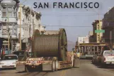 Postkort: San Francisco kabelbane Powell-Mason i krydset Jackson Street/Mason Street (2016)