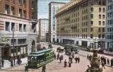 Postkort: San Francisco ved Market & Kearny (1909)