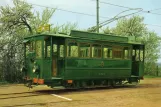 Postkort: Schepdaal motorvogn A.9073 ved Trammuseum (1971)