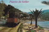 Postkort: Sóller sporvognslinje med motorvogn 2 i Port de Sóller (1963)