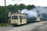 Postkort: Thuin med motorvogn ART.300 nær Thuin Cimetière (2006)