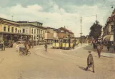 Postkort: Utrecht motorvogn 13 på Stationsplein (1889-1891)