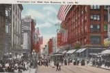 Postkort: Washington Ave. West from Broadway. St. Louis, Mo (1923)