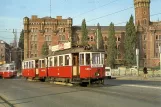 Postkort: Wien ekstralinje 231 med motorvogn 4004 på Augartenbrücke (1969)