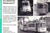 Postkort: Woltersdorf sporvognslinje 87 med motorvogn 30 Woltersdorfer Straßenbahn (1988)