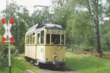 Postkort: Wuppertal BMB med motorvogn 105 ved Schulkohlfurth (1992)