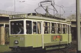 Postkort: Würzburg motorvogn 291 på Kranenkai (1987)