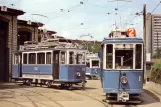 Postkort: Zürich motorvogn 176 ved Kalkbreite / Bhf. Wiedikon (1968)