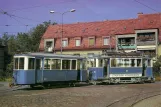 Postkort: Zürich motorvogn 93 ved Depot Irchel (1967)