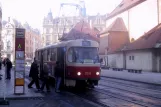 Prag sporvognslinje 5 med motorvogn 7014 ved Náměstí Republiky (2005)