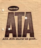 Rabatbillet: Henkel ATA ATA ATA skurer så godt..
 (1965-1968)