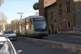 Rom sporvognslinje 8 med lavgulvsledvogn 9235, siden Trastevere / Min Istruzione (2010)